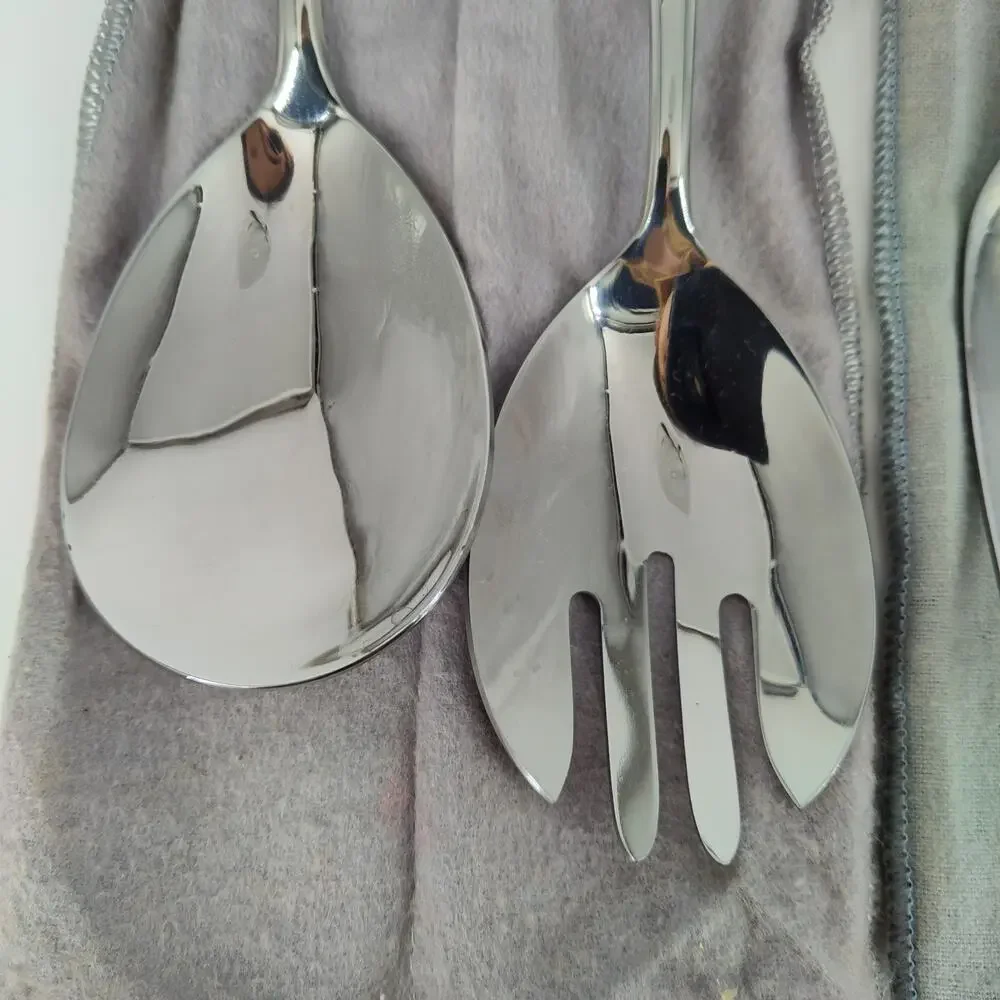 Oneida Patrick Henry Imperial Stainless USA Carving & Salad Serving Set